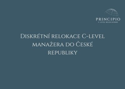 Diskrétní relokace C-level manažera do České republiky