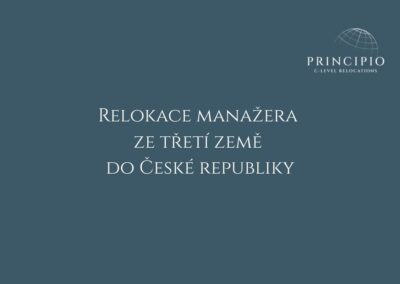 Relokace manažera ze třetí země do České republiky